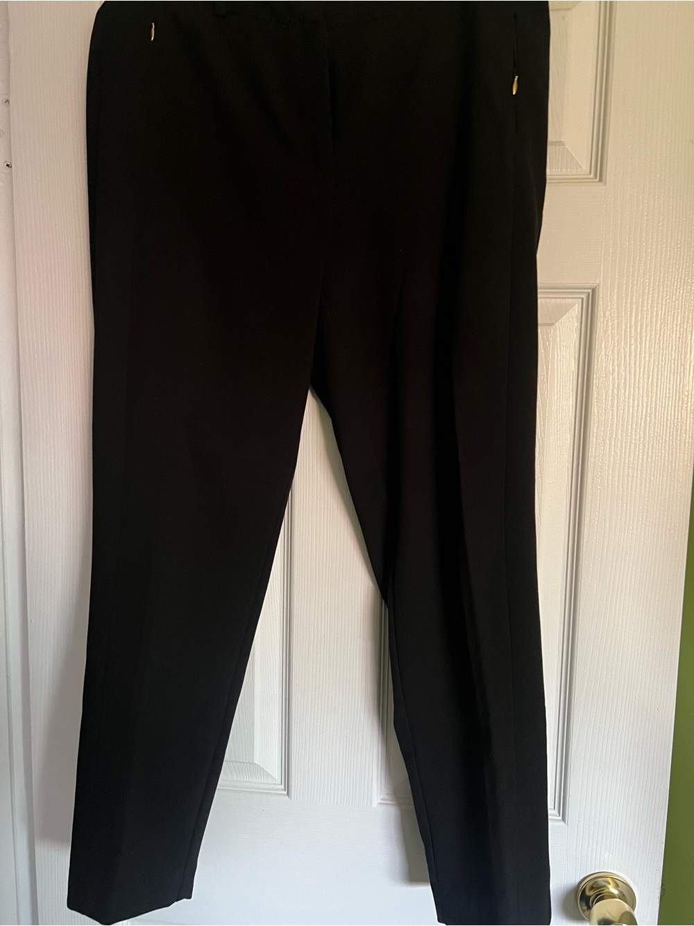 Jones New York Black Straight-Leg Dress Pants